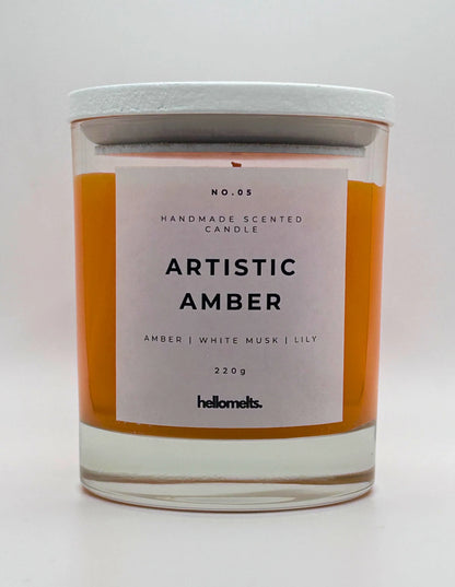 Artistic Amber Candle - 220g HelloMelts