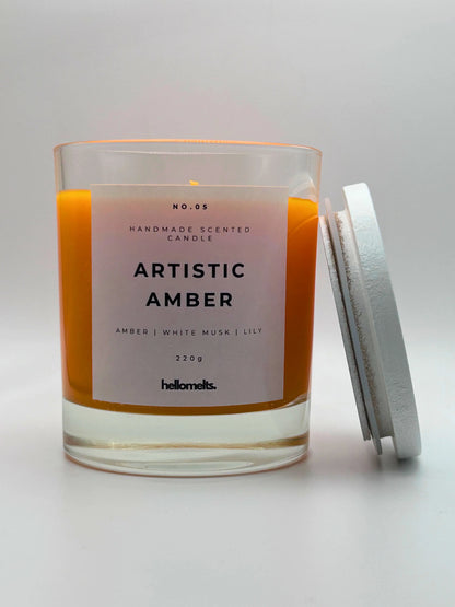 Artistic Amber Candle - 220g HelloMelts